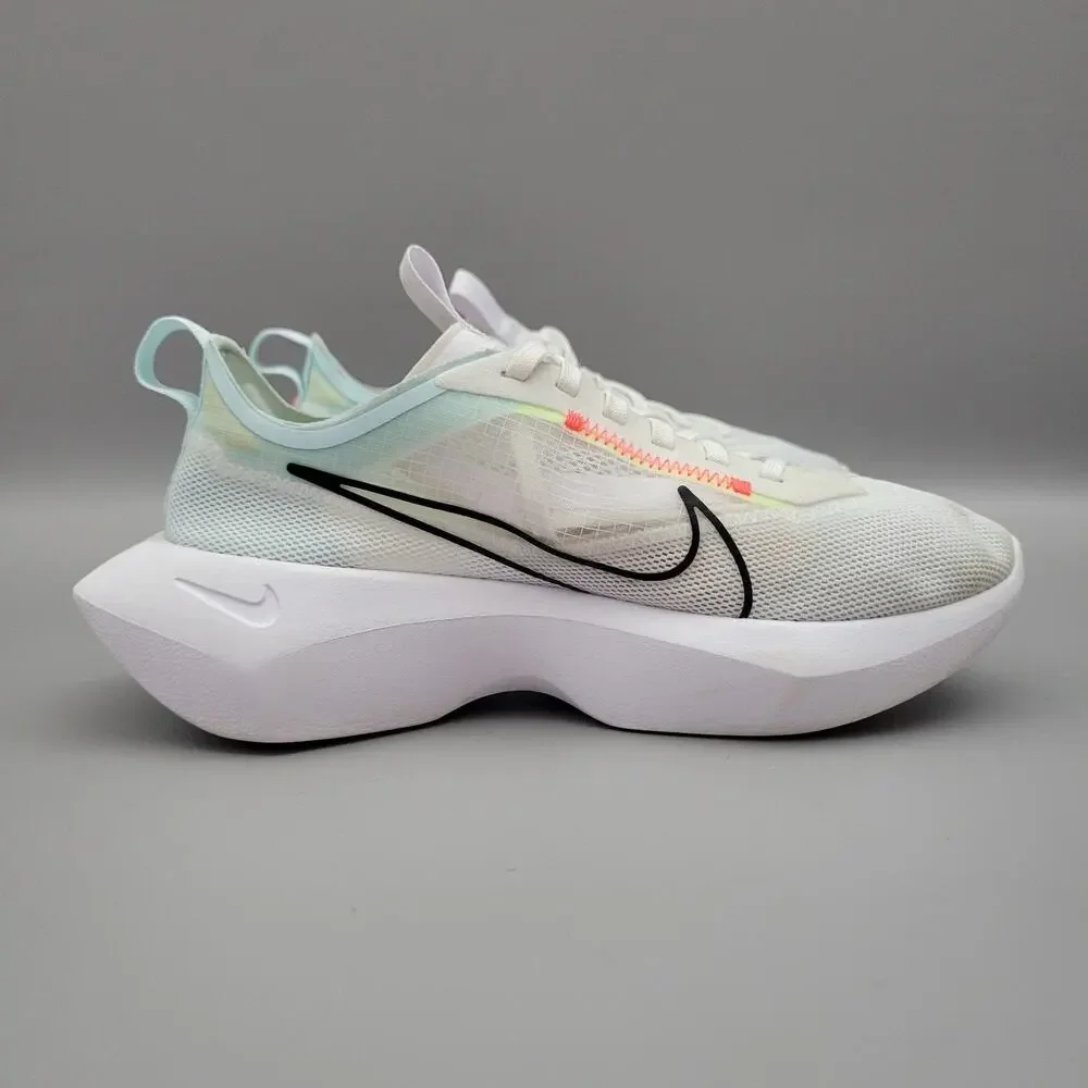 Nike Vista Lite Womens Size 7 White Pink Athletic Running Walking Shoes Sneakers